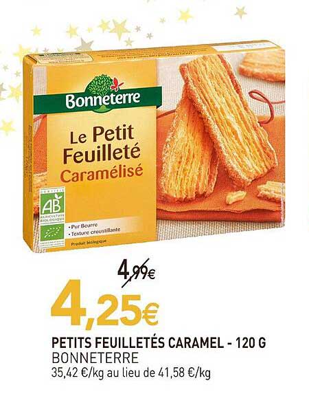 PETITS FEUILLETÉS CARAMEL - 120 G