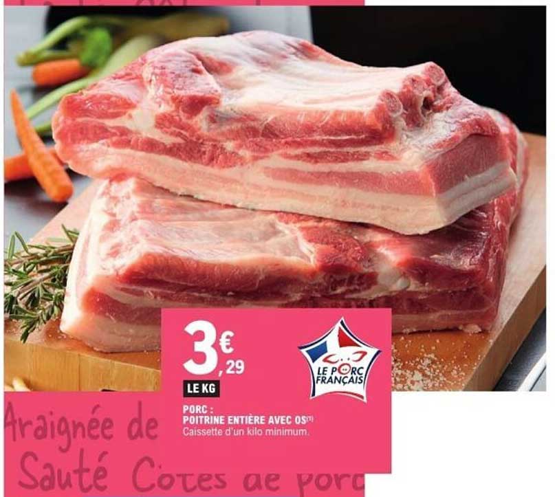 Poitrine entière avec os