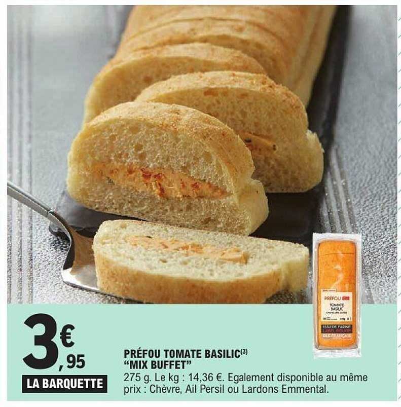 PRÉFOU TOMATE BASILIC "MIX BUFFET"