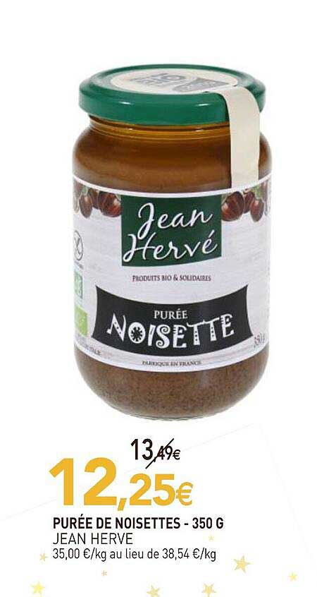 PURÉE DE NOISETTES - 350 G