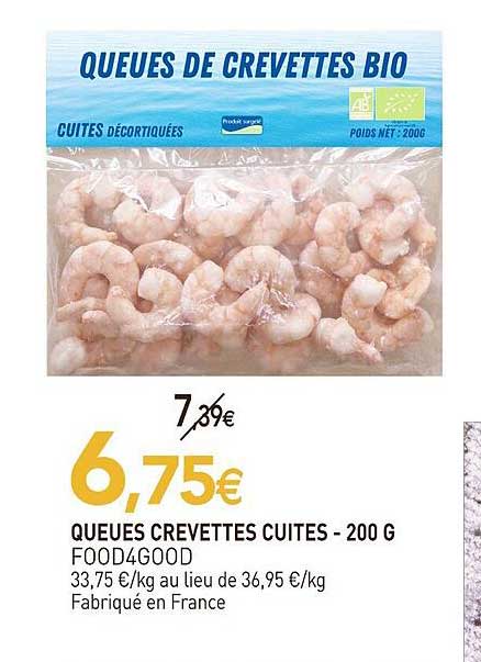 QUEUES DE CREVETTES BIO