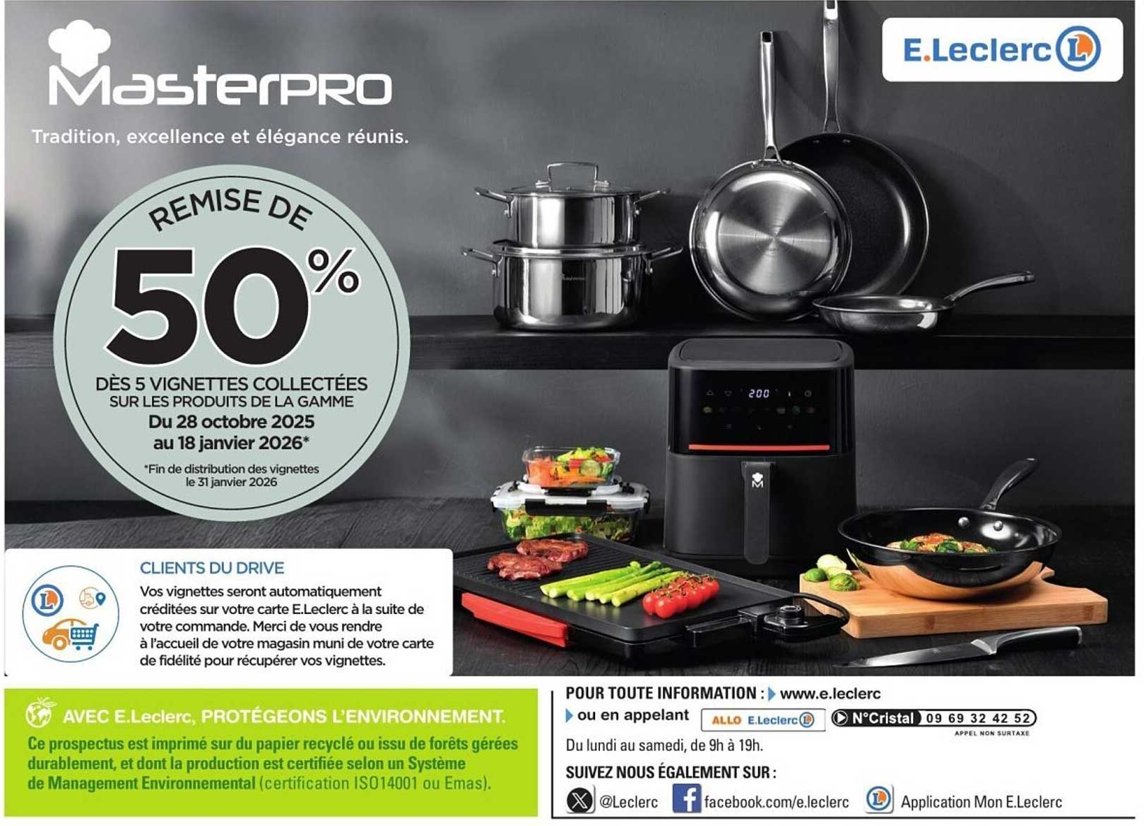 Remise de 50% dès 5 vignettes collectées sur les produits de la gamme