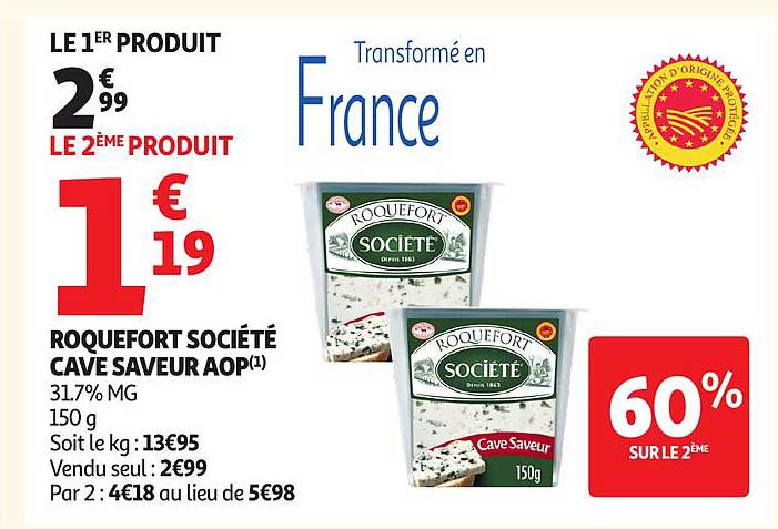 ROQUEFORT SOCIÉTÉ CAVE SAVEUR AOP
