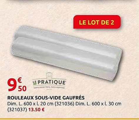 ROULEAUX SOUS-VIDE GAUFRÉS