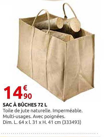 SAC À BÛCHES 72 L