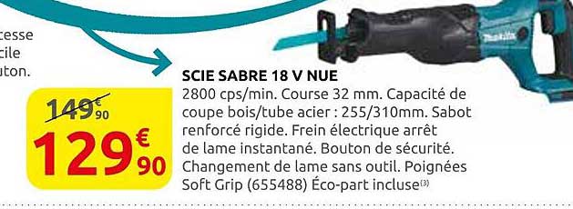 SCIE SABRE 18 V NUE