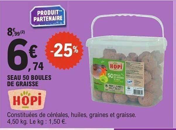 SEAU 50 BOULES DE GRAISSE