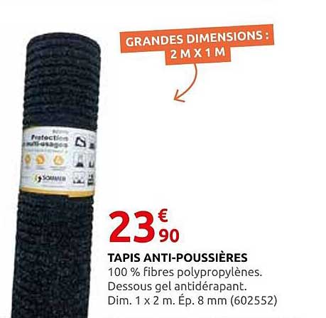 TAPIS ANTI-POUSSIÈRES