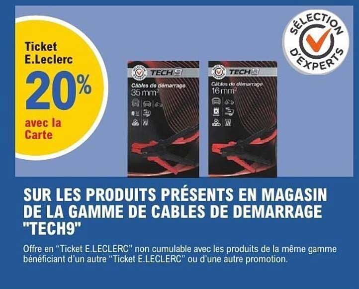 Ticket E.Leclerc 20% avec la Carte