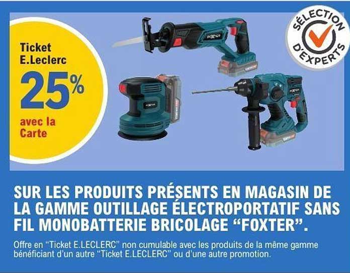 Ticket E.Leclerc 25%