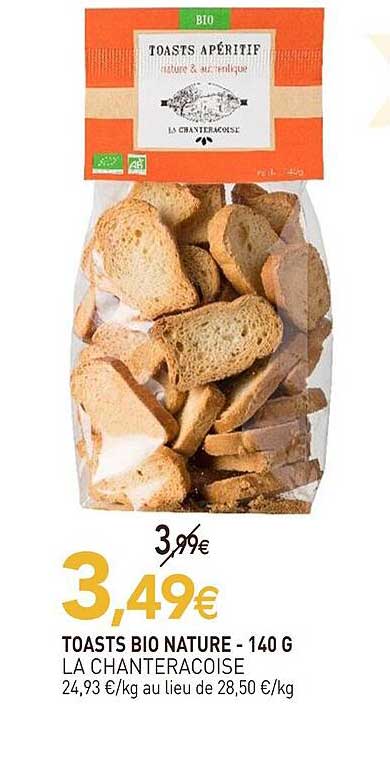 TOASTS BIO NATURE - 140 G