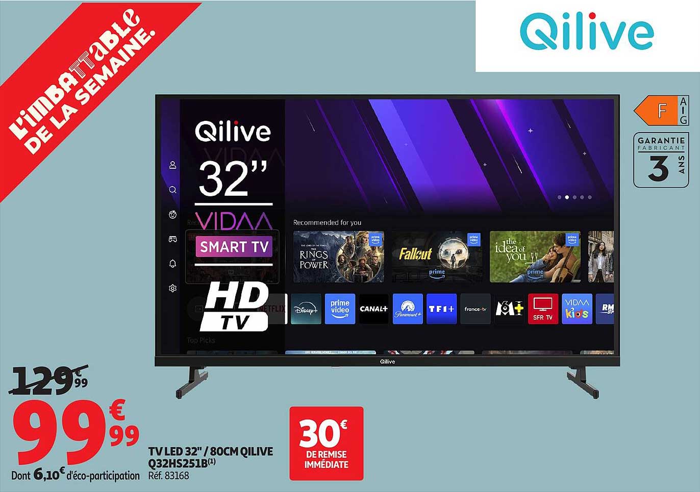 TV LED 32" / 80CM QILIVE Q32HS251B