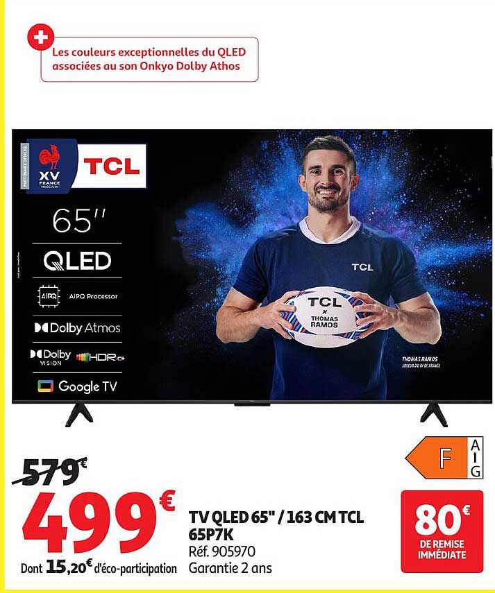 TV QLED 65" / 163 CM TCL 65P7K