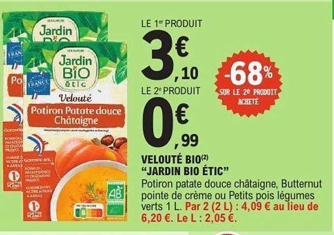 Vélouté bio Jardin Bio Étic