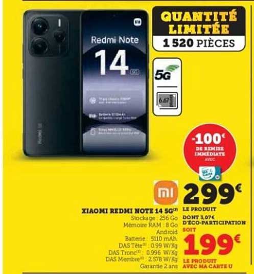 XIAOMI REDMI NOTE 14 5G