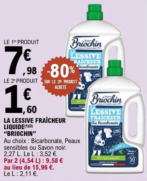Promo La Lessive Fraîcheur Liquide(1/2)