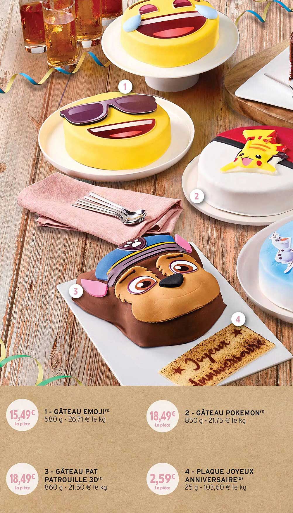 GÂTEAU EMOJI
