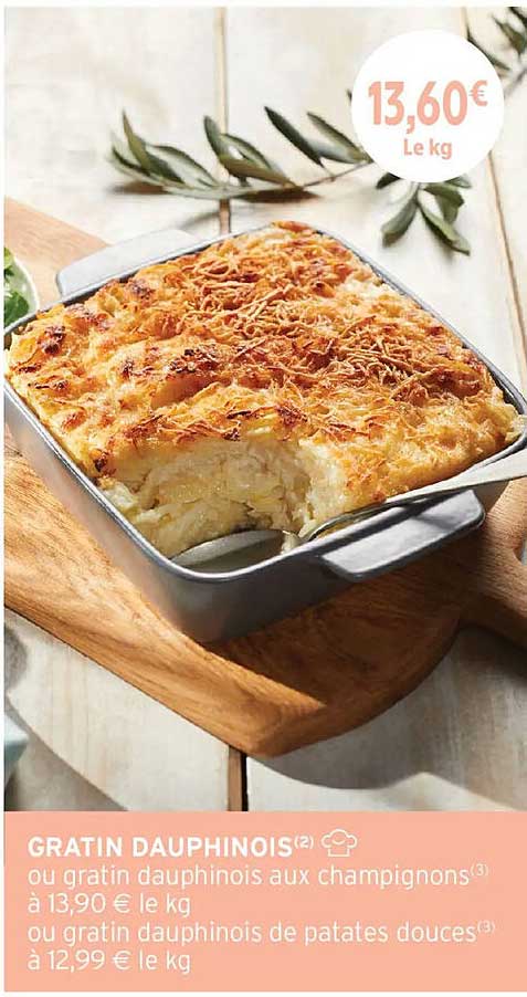 GRATIN DAUPHINOIS ou gratin dauphinois aux champignons ou gratin dauphinois de patates douces