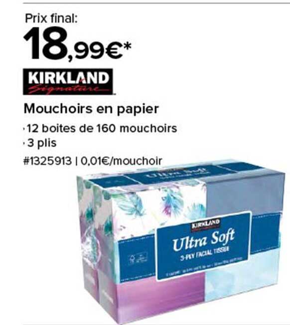Mouchoirs en papier