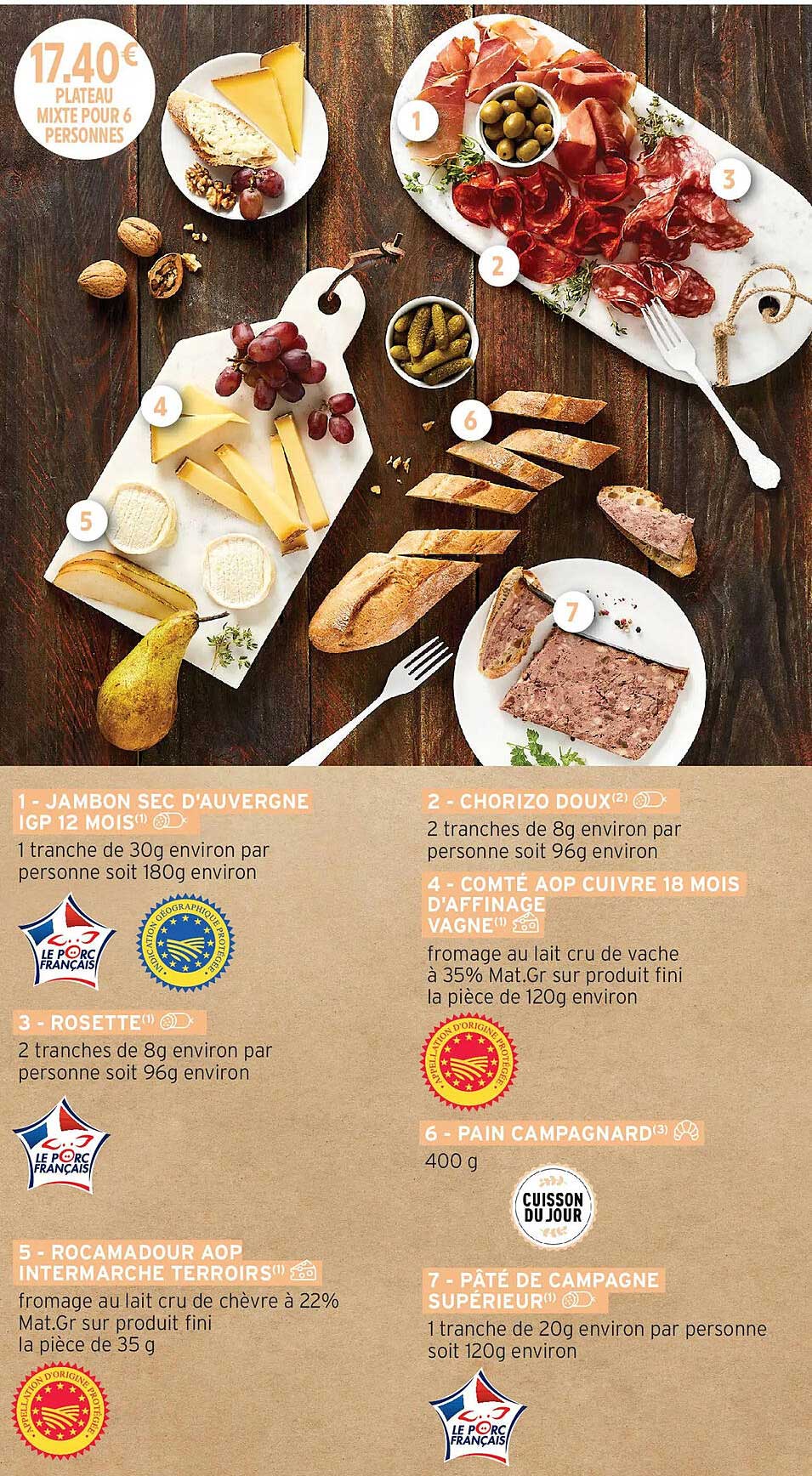 PLATEAU MIXTE POUR 6 PERSONNES