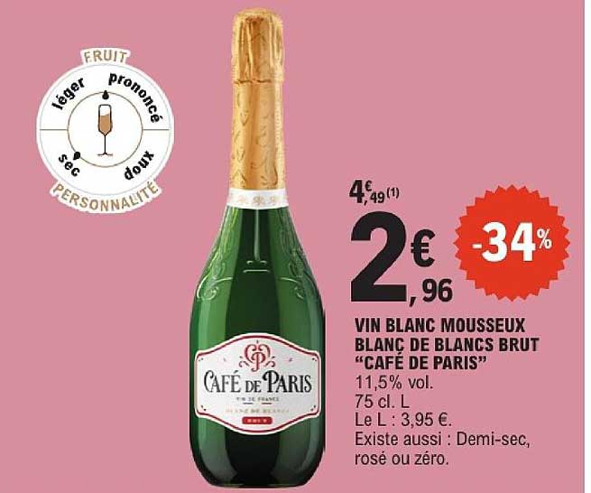 Blanc De Blanc Caf De Paris