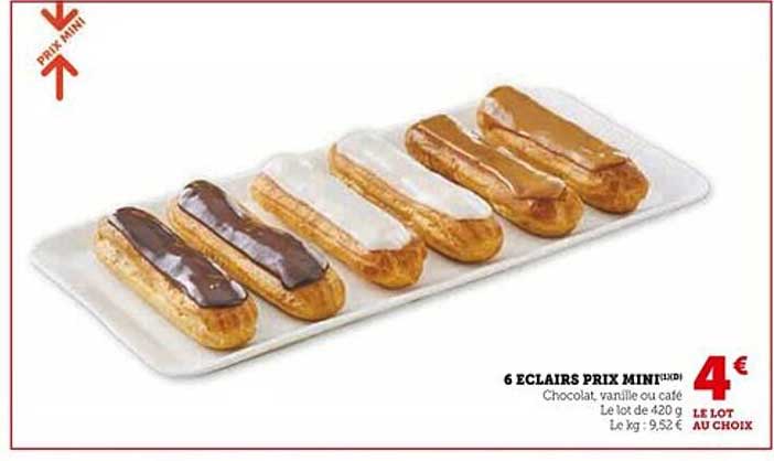 6 ECLAIRS PRIX MINI