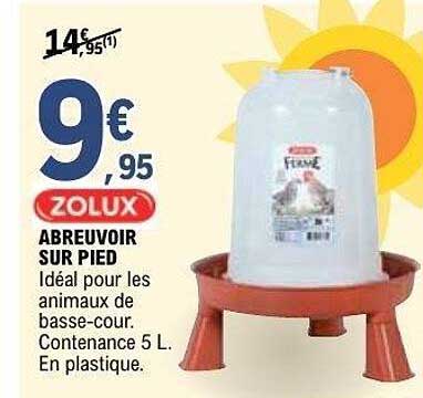 ABREVOIR SUR PIED