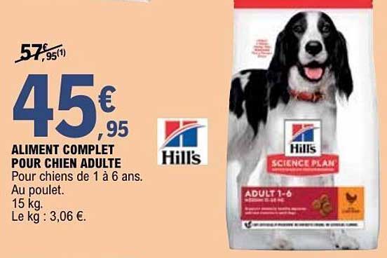 ALIMENT COMPLET POUR CHIEN ADULTE