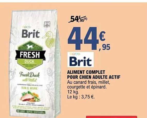 ALIMENT COMPLET POUR CHIEN ADULTE ACTIF