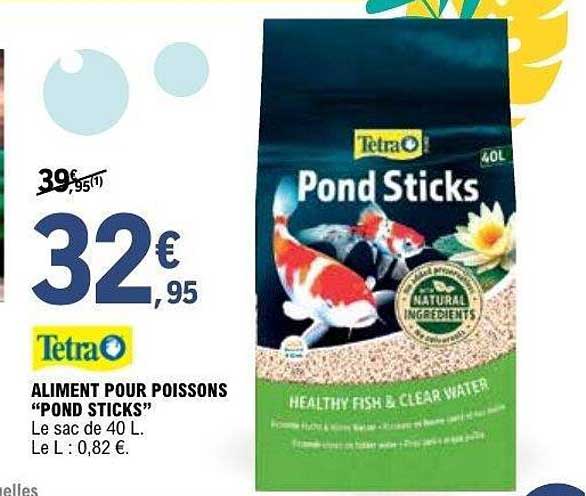 ALIMENT POUR POISSONS "POND STICKS"