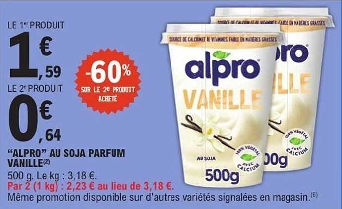 “ALPRO” AU SOJA PARFUM VANILLE
