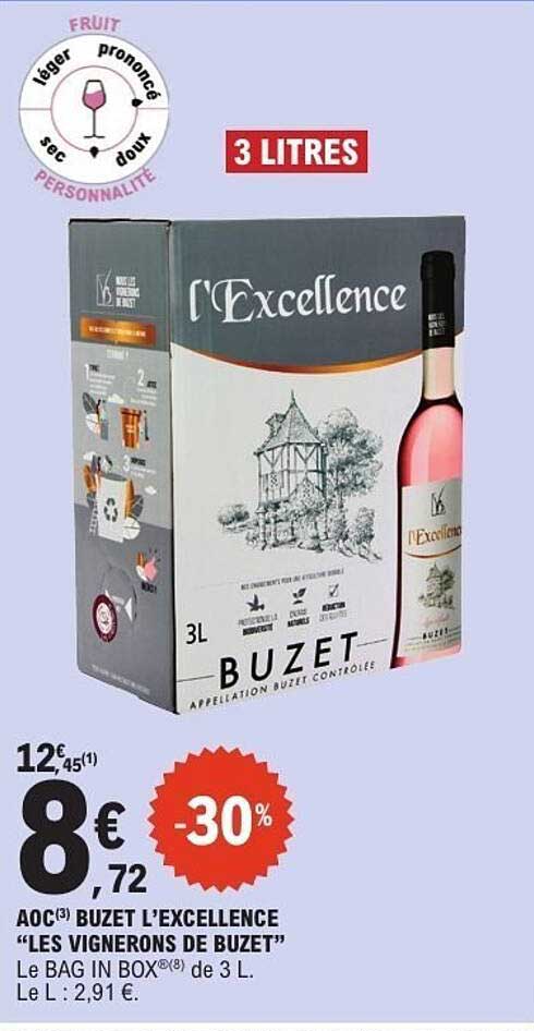 AOC(3) BUZET L’EXCELLENCE “LES VIGNERONS DE BUZET”