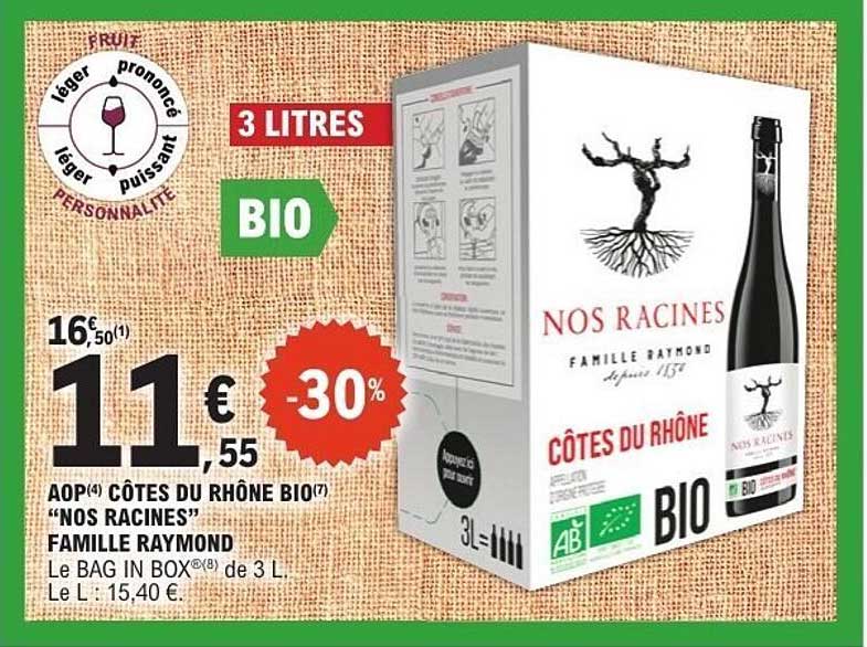 AOP CÔTES DU RHÔNE BIO “NOS RACINES”