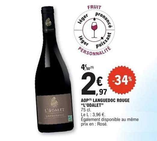 AOP Languedoc Rouge "L'Odalet"