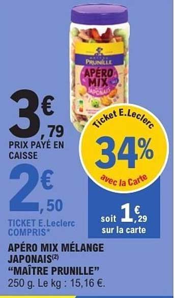 APÉRO MIX MÉLANGE JAPONAIS "MAÎTRE PRUNILLE"