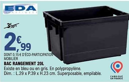 BAC RANGEMENT 20L