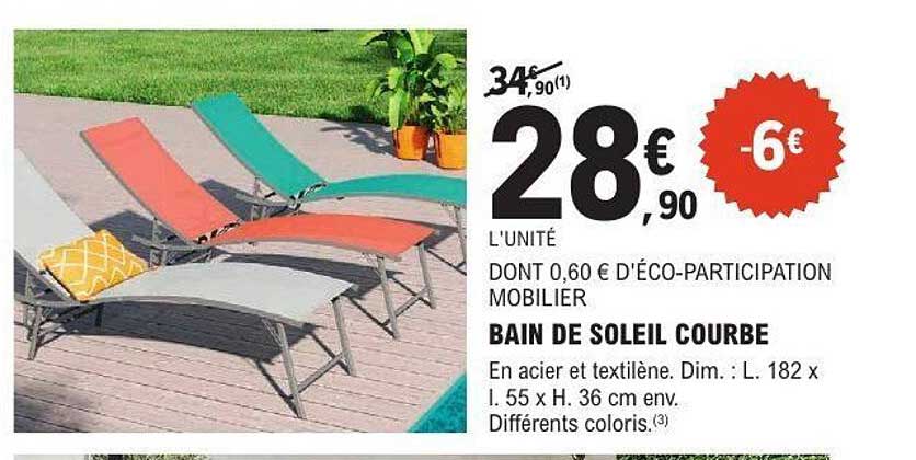 BAIN DE SOLEIL COURBE
