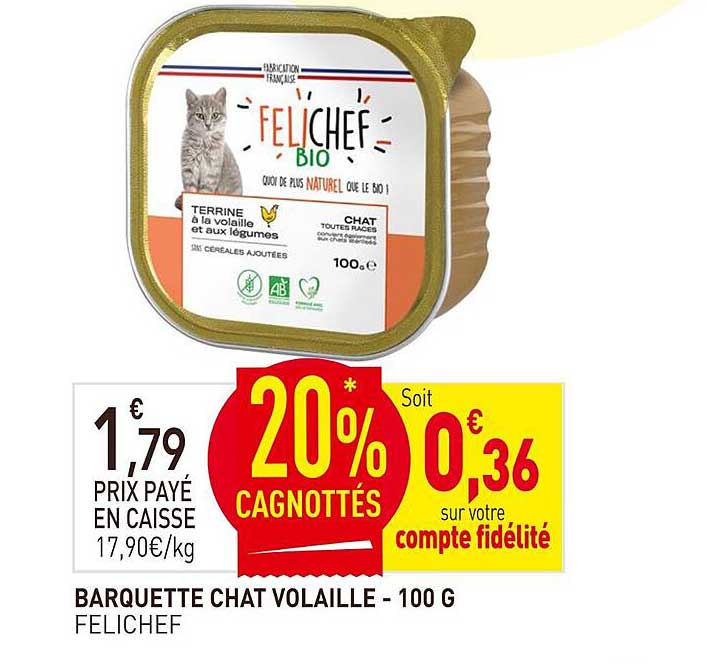 BARQUETTE CHAT VOLAILLE - 100 G