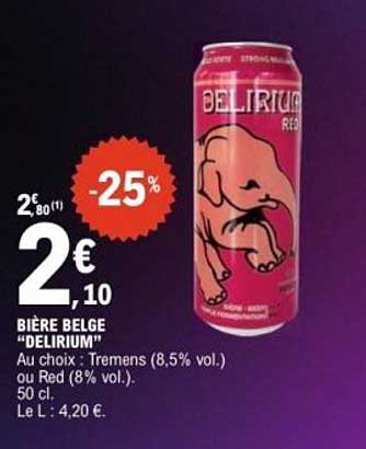 BIÈRE BELGE “DELIRIUM”