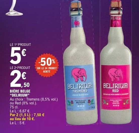BIÈRE BELGE "DELIRIUM"