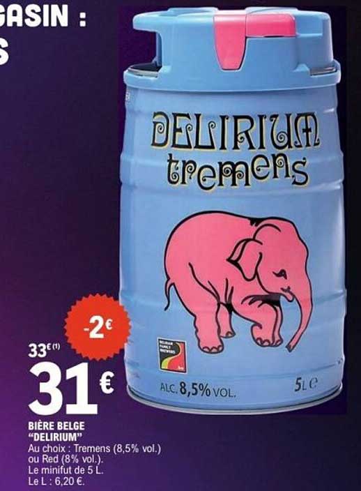 Bière Belge "DELIRIUM"