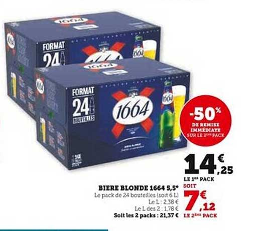 BIERE BLONDE 1664 5,5