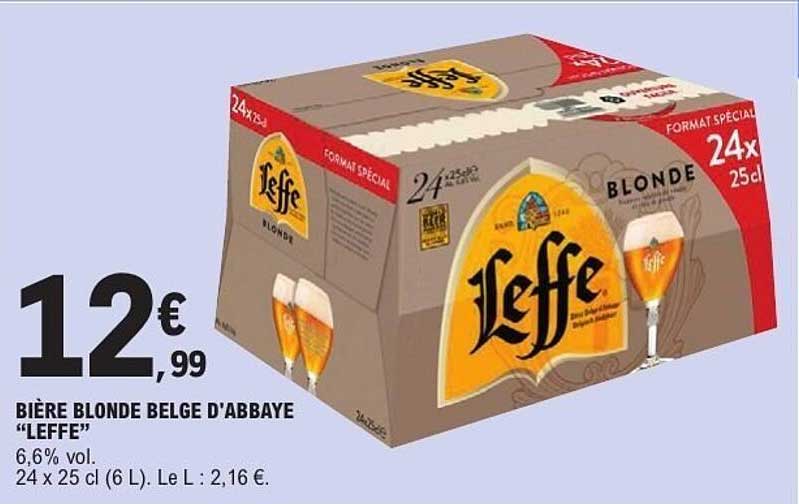 BIÈRE BLONDE BELGE D'ABBAYE “LEFFE”