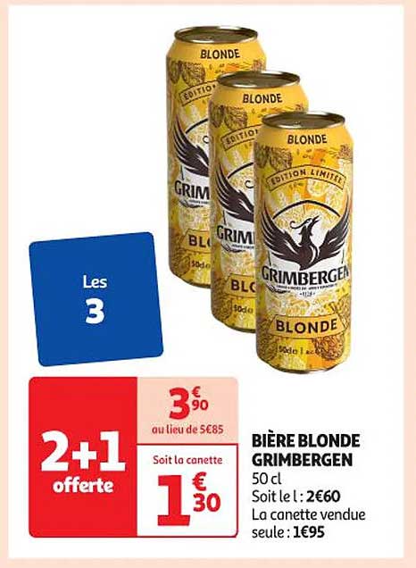 Bière Blonde Grimbergen