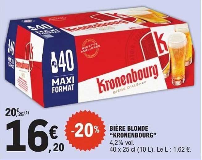 BIÈRE BLONDE “KRONENBOURG”