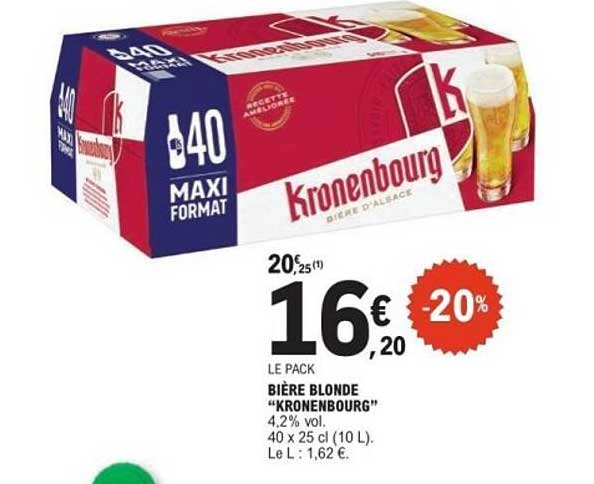 Bière Blonde "Kronenbourg"