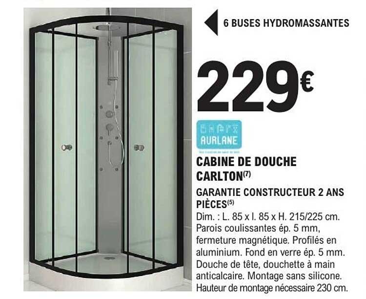 CABINE DE DOUCHE CARLTON