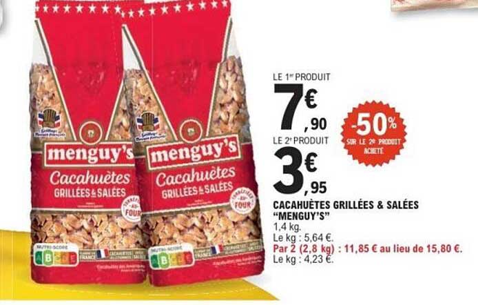 CACAHUÈTES GRILLÉES & SALÉES "MENGUY'S"
