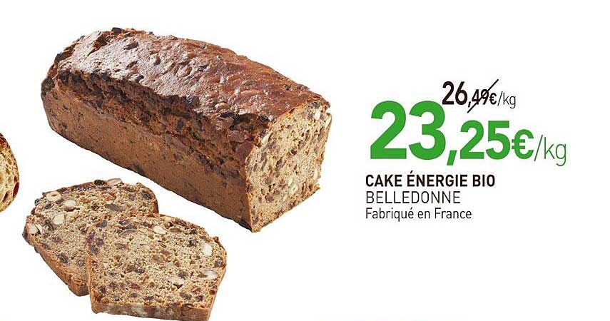 CAKE ÉNERGIE BIO BELLEDONNE
