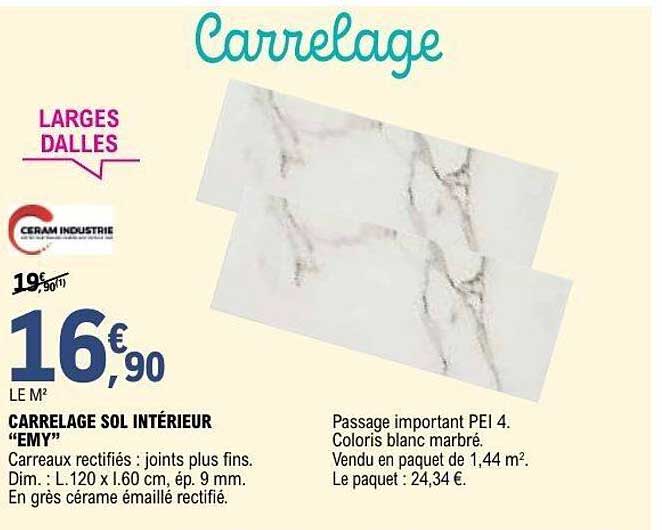 CARRELAGE SOL INTÉRIEUR “EMY”